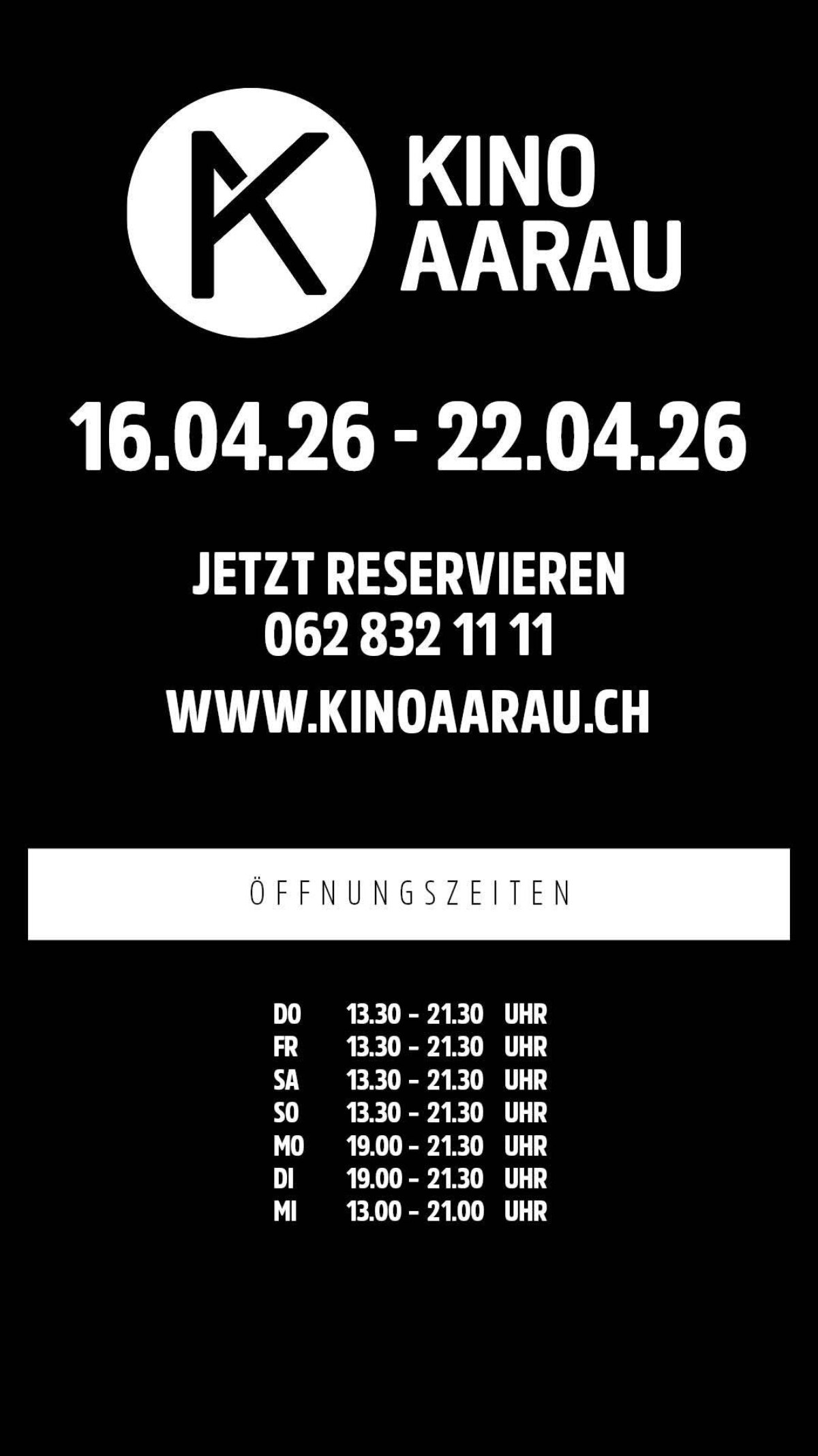 Oeffnungszeiten Woche16