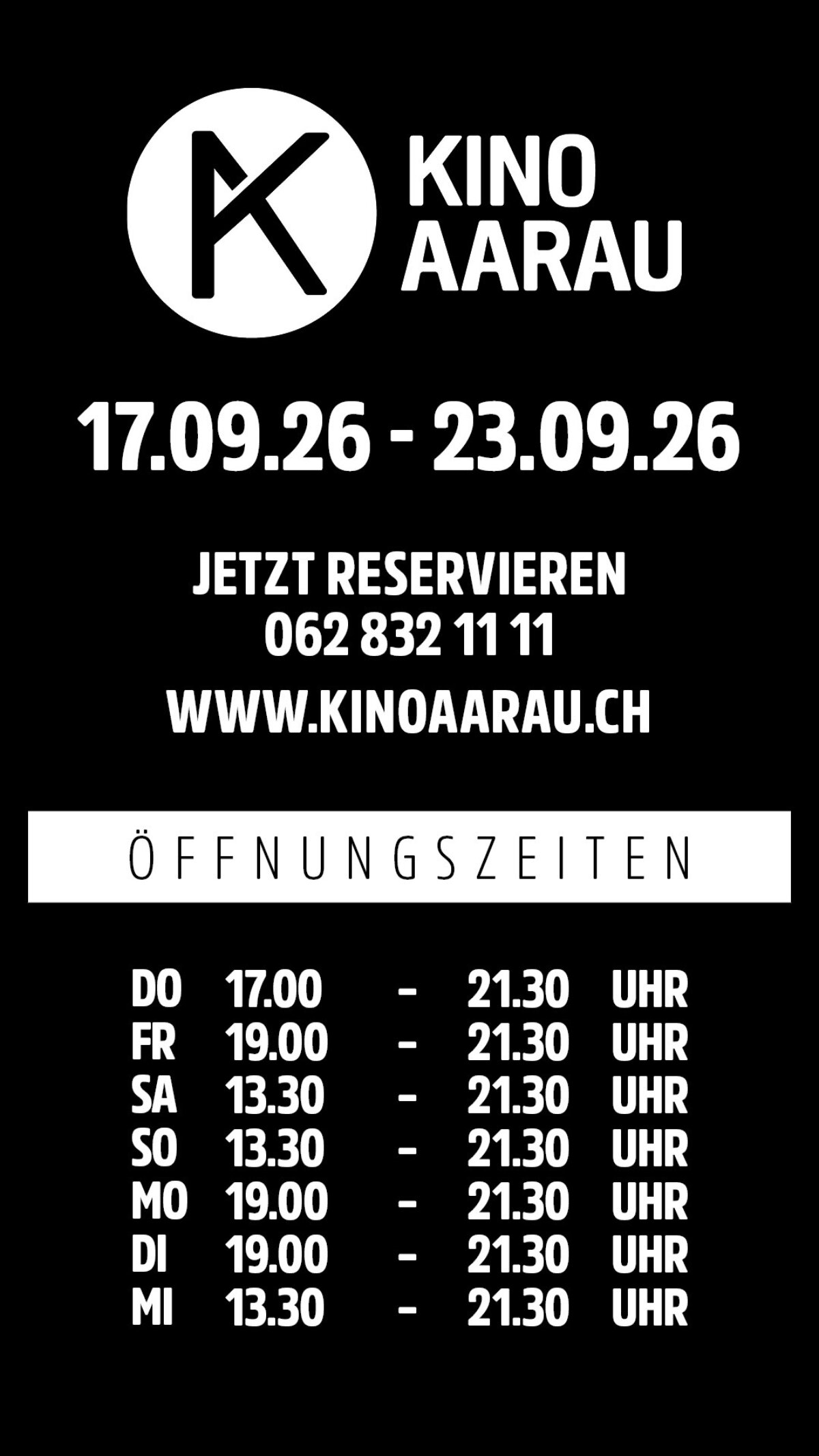 Oeffnungszeiten Woche38