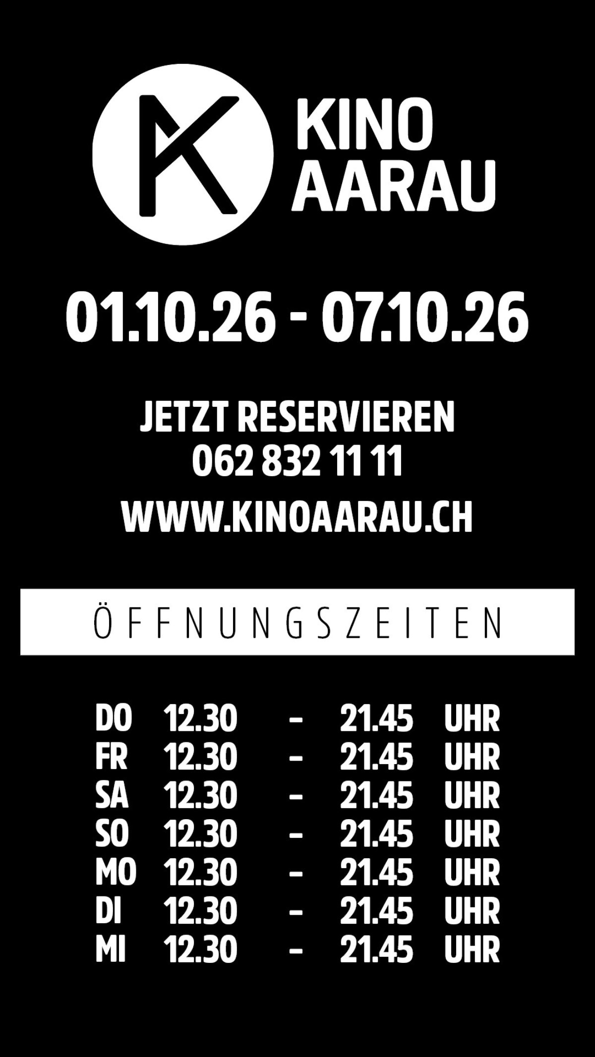 Oeffnungszeiten Woche40
