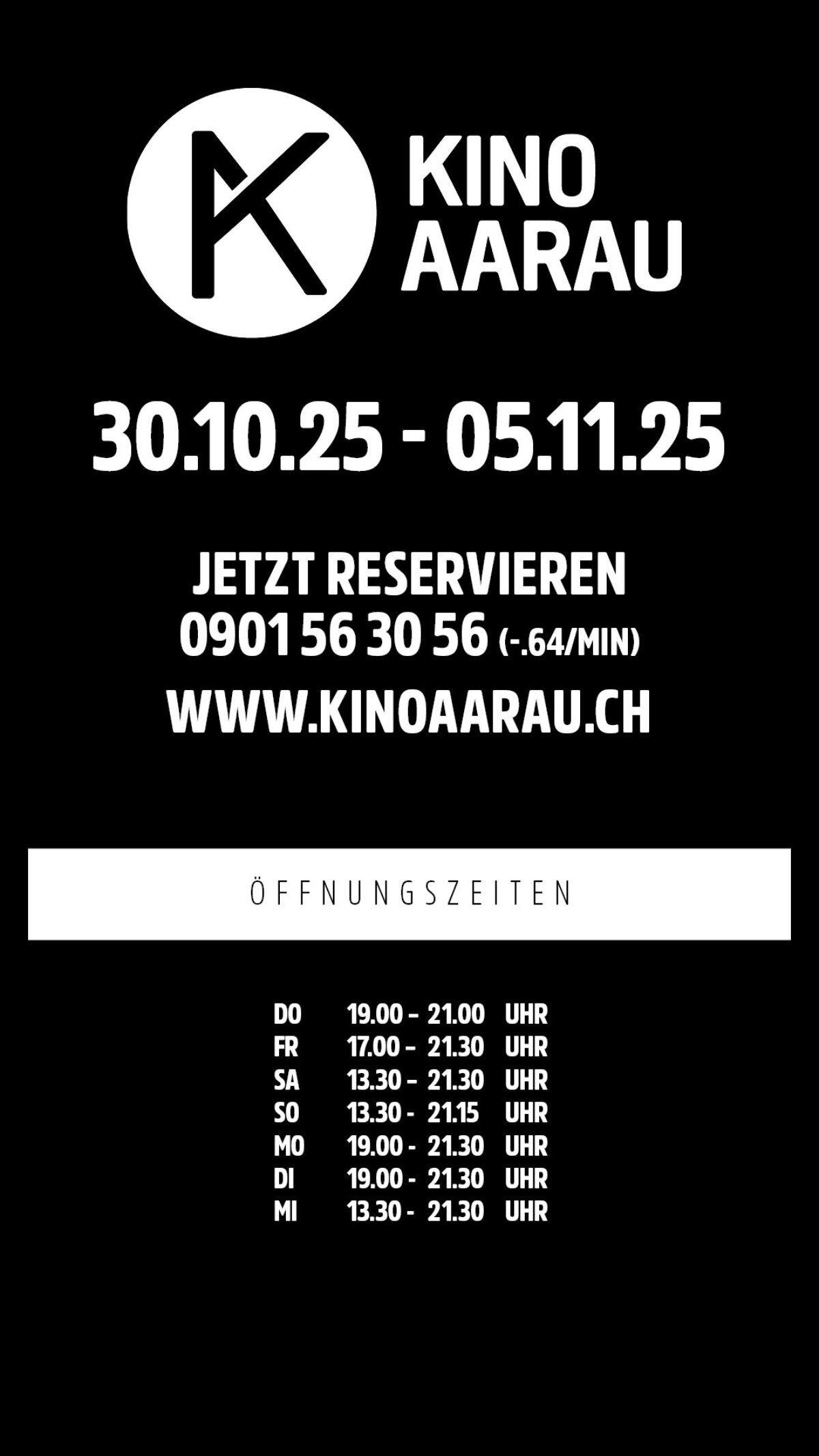 Oeffnungszeiten Woche44