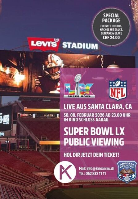 Plakat für Super Bowl 2026